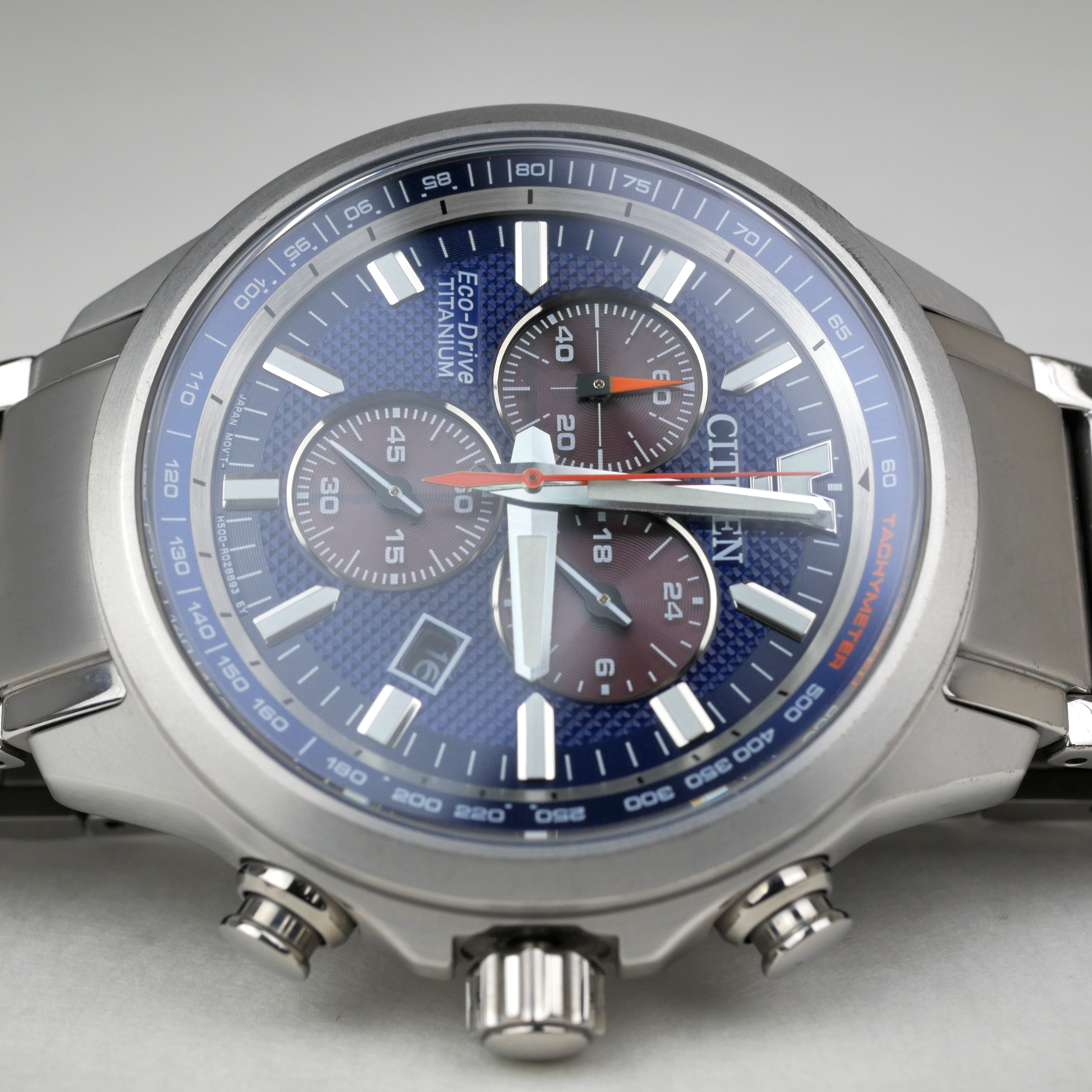 Citizen Eco-Drive Super Titanium Men's Chronograph Watch AT2471-58L ...