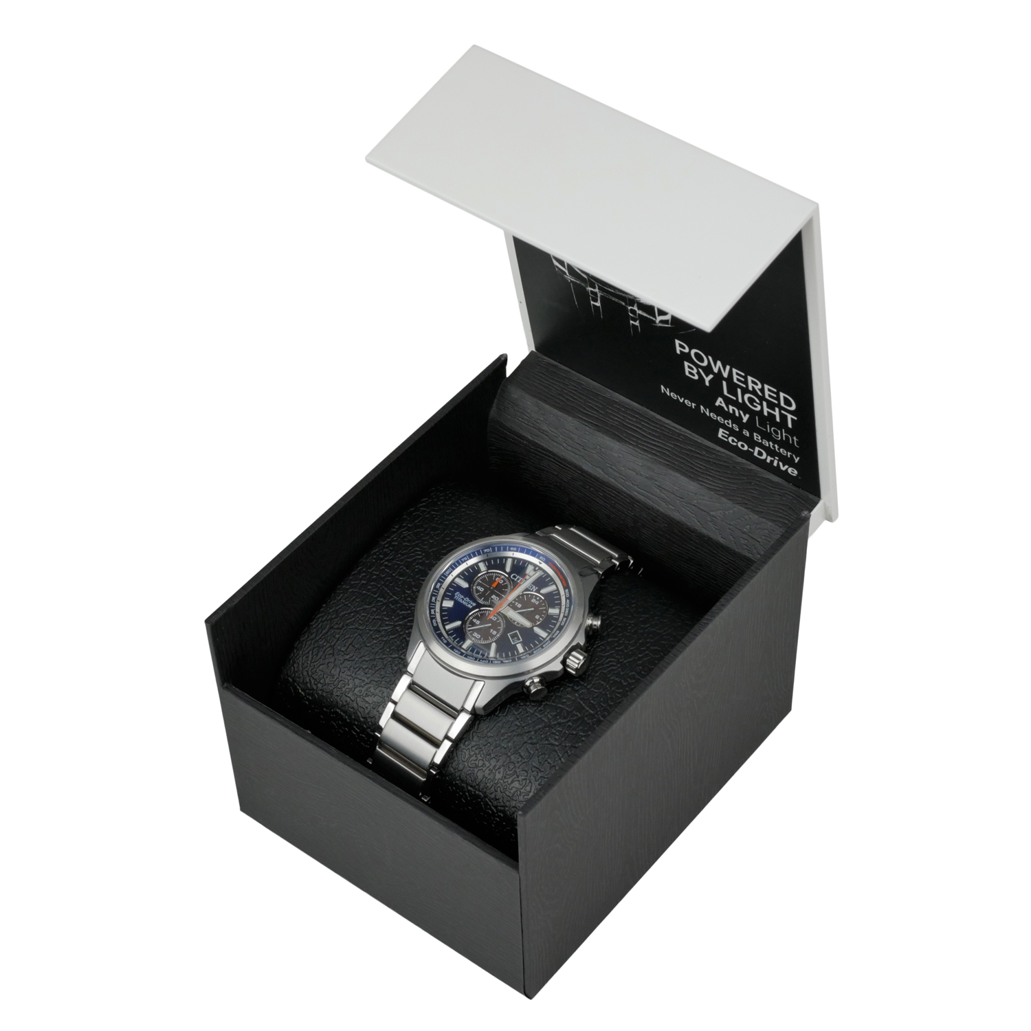 Citizen Eco-Drive Super Titanium Men's Chronograph Watch AT2471-58L - Click Image to Close