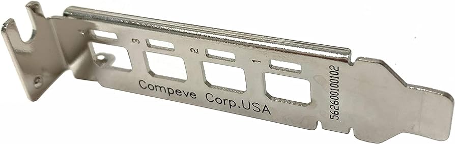 Compeve Low Profile LP Bracket Nvidia Quadro NVS510 K1200 P600 P620 P1000 T1000 91008581 - Click Image to Close