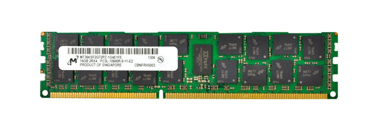 16Gb Total / Micron MT36KSF2G72PZ-1G6E1 PC3L-12800R Dimm DDR3-1600MHz RAM