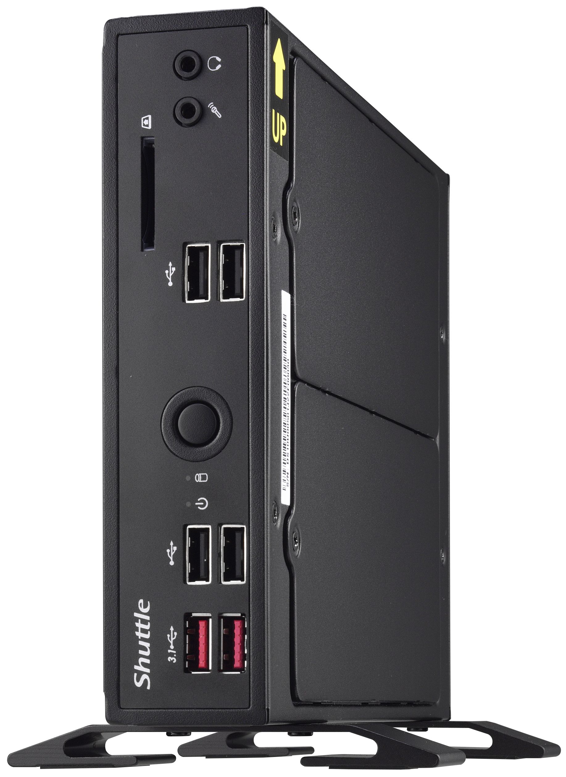 Shuttle XPC Slim DS10U Intel Whiskey Lake Celeron 4205U, Dual Gigabit LAN, Fanless, Triple Video Output DDR4 SODIMM Max 32GB - Click Image to Close