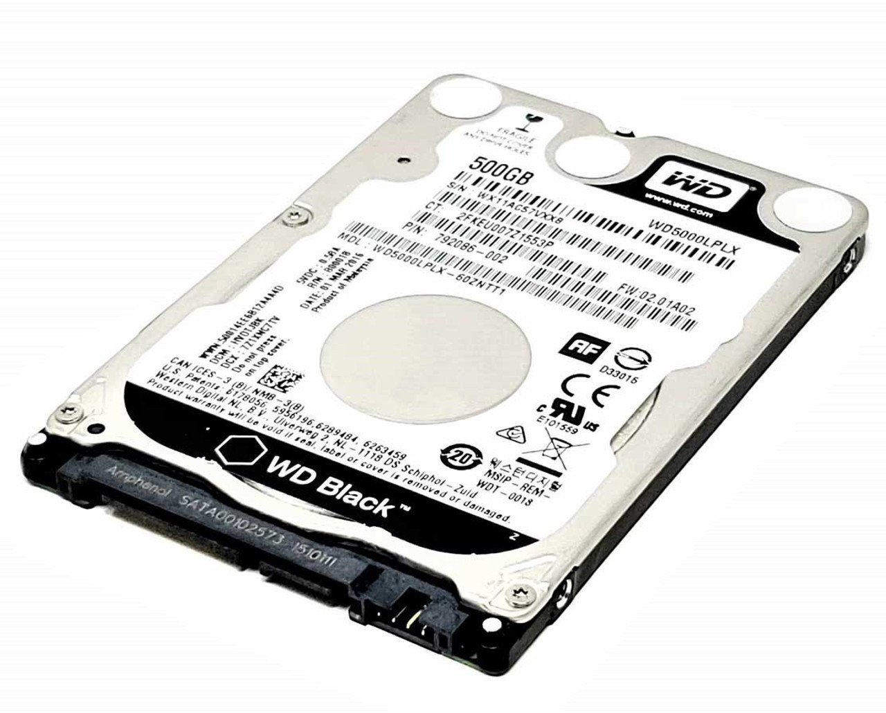 HP Western Digital Black WD5000LPLX-60ZNTT2 500Gb 7.2K Rpm SATA 6Gb/s 32Mb Cache 2.5" PC CA710 PN: 792086-003 - Click Image to Close