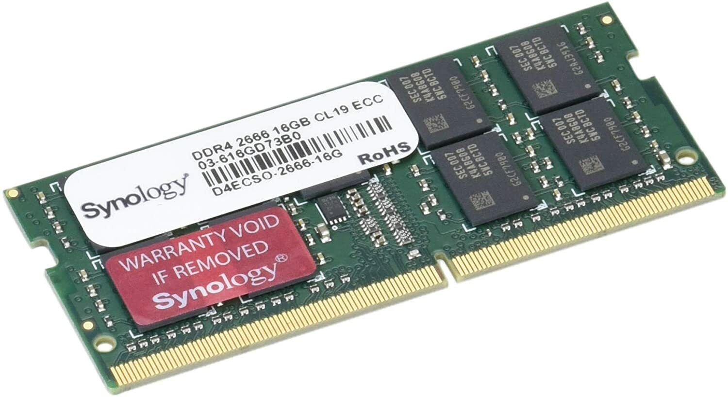 SYNOLOGY 16GB DDR4-2666 ECC SODIMM NAS Memory RAM