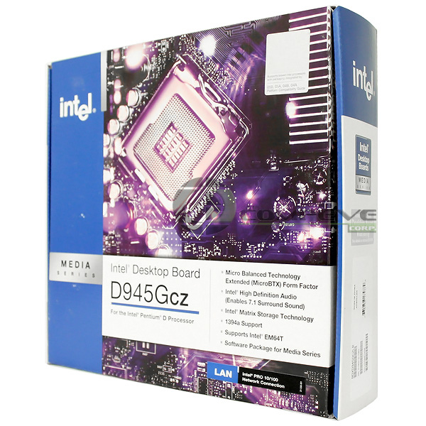 Intel D945Gcz MicroBTX LGA775 Socket T 945 Chipset Motherboard