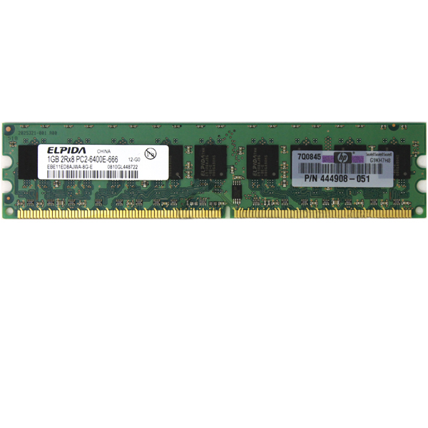 Elpida 1GB PC2-6400 DDR2-800MHz 240pin Memory EBE11ED8AJWA-8G-E