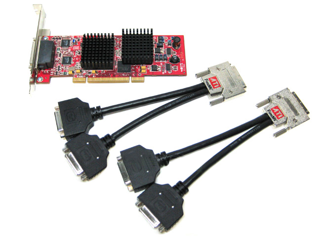 ATI FireMV 2400 128MB DDR Quad Monitor PCI Video Card FireMV2400