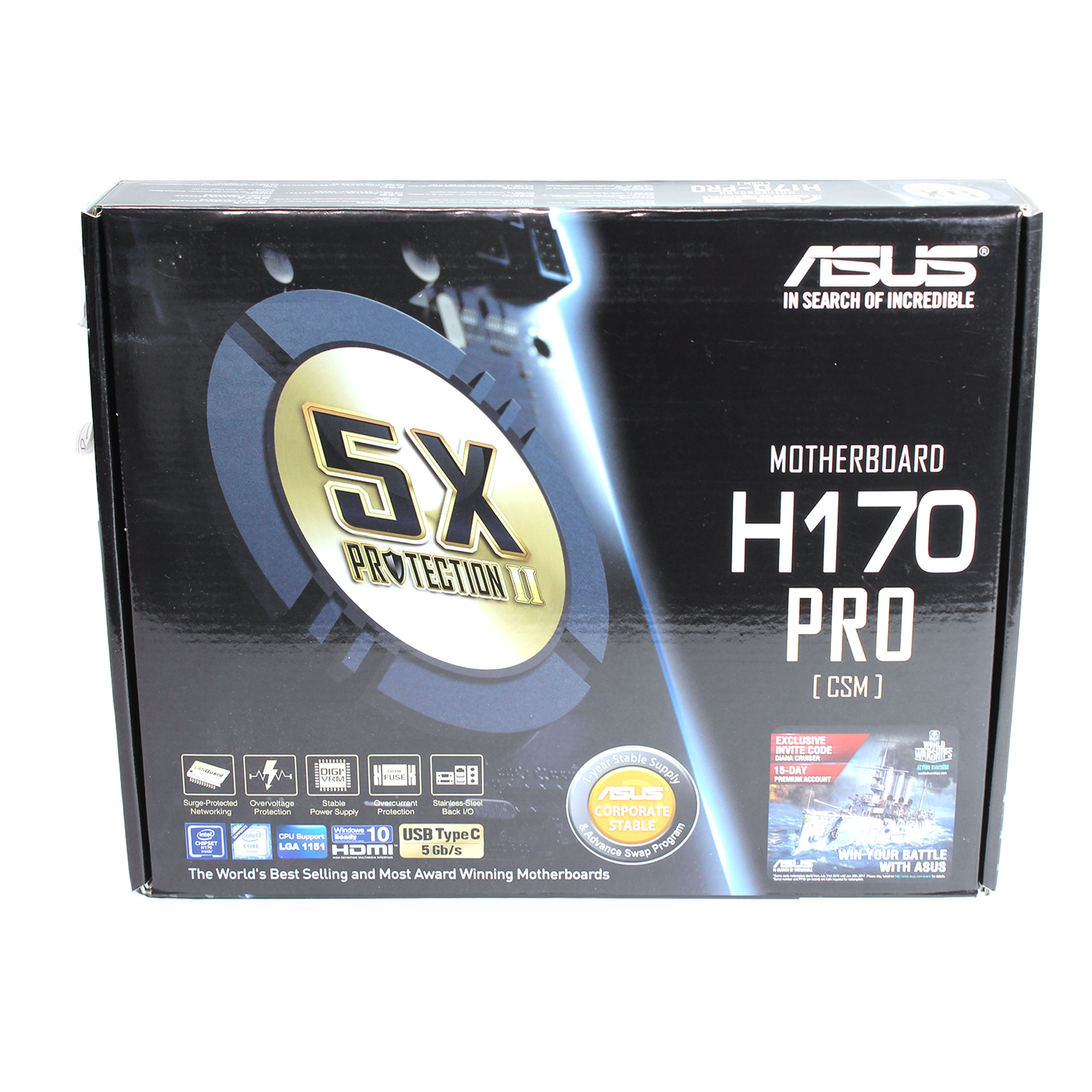 ASUS H170-PRO/CSM LGA 1151 Intel H170 USB 3.0 ATX Motherboard