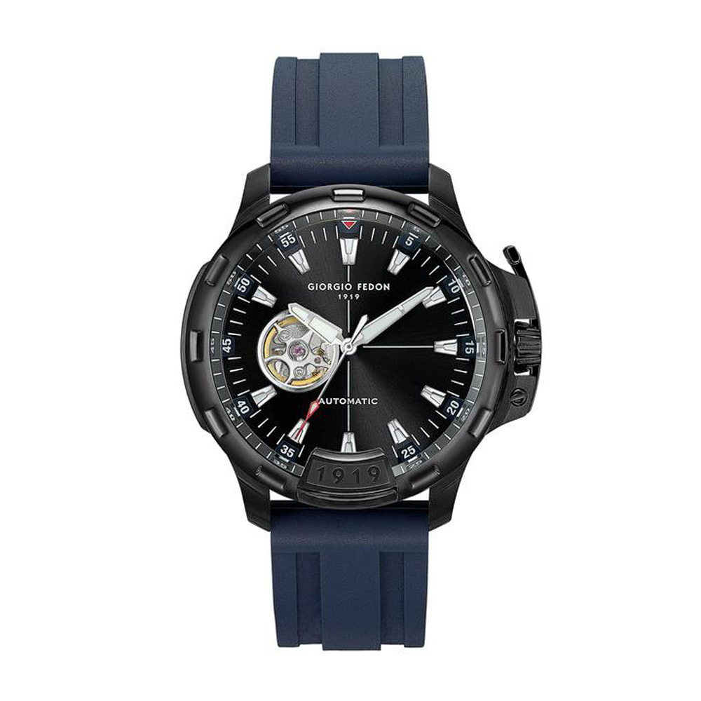 Giorgio Fedon 1919 Timeless IX Automatic 45mm Black Dial Men's Watch GFCK015