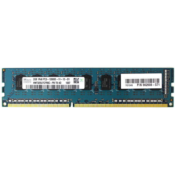 Hynix 2GB PC3-12800E DDR3 ECC RAM HMT325U7CFR8C-PB HP 662608-571
