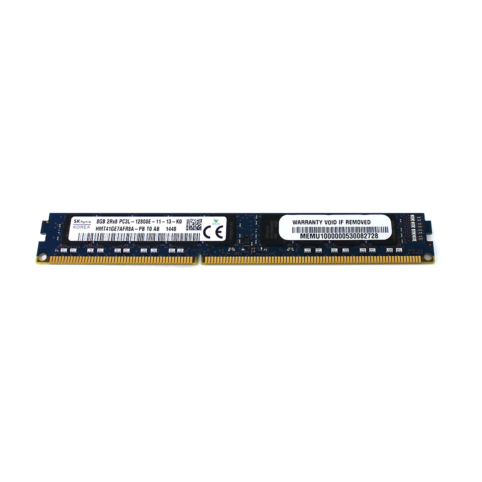 Hynix 8GB PC3-12800 DDR3-1600MHz Dual Rank Memory Module HMT41GE - Click Image to Close