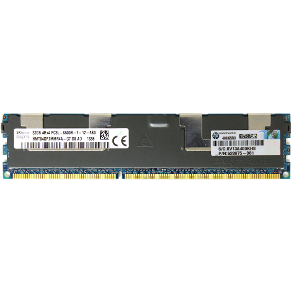 Hynix 32GB PC3L-8500R DDR3 Memory HMT84GR7MMR4A-G7 HP 628975-081