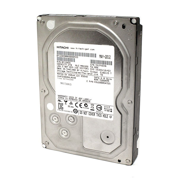 HITACHI 2TB HUA723020ALA640 64MB SATA 6.0GB/S 3.5" 0F12455 - Click Image to Close