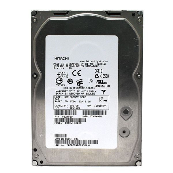 Hitachi 300GB DKR2J-K30SS HUS156030VLS600 SAS 0B24530 HDD - Click Image to Close