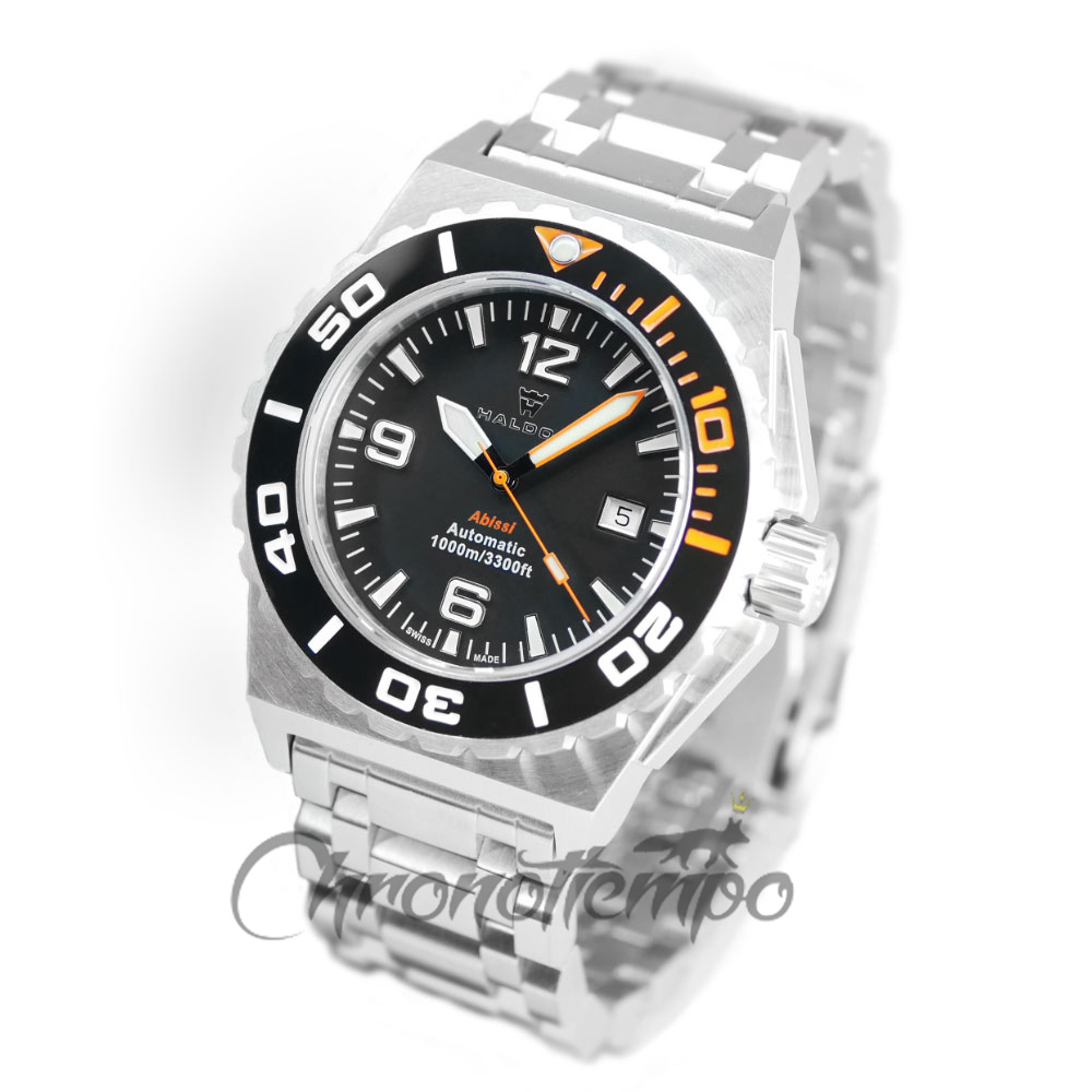 Haldor Abissi 1000M 45.5 mm Swiss Automatic Men's Diver Watch ETA 2824-2 Ceramic Zirconia Bezel