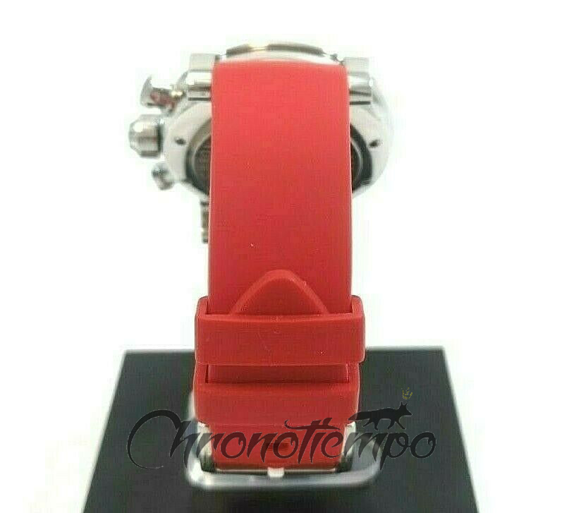 Chronotiempo Curved Red Silicone Watch Band Strap 22mm for Graham Swordfish Bracelet free Tools - Click Image to Close