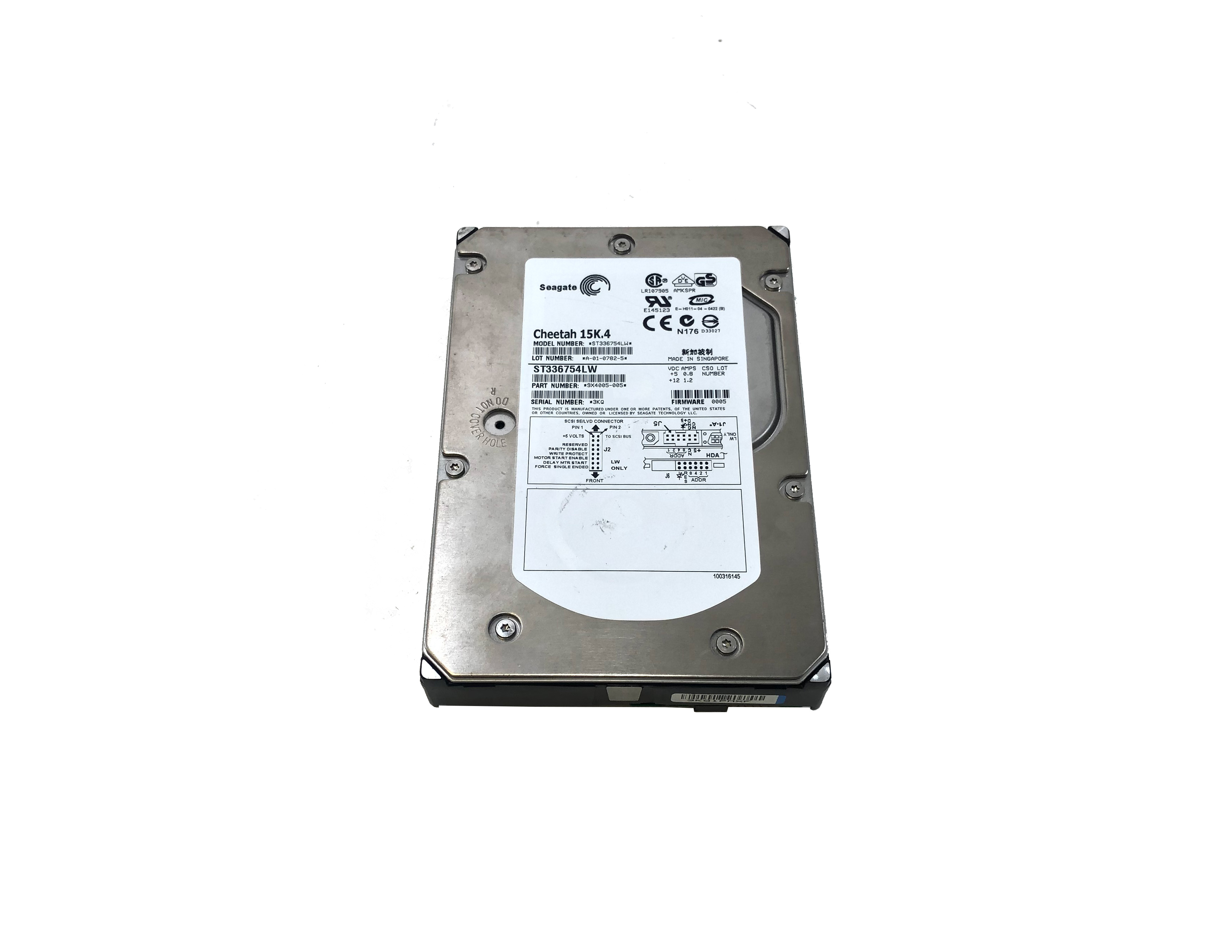 Seagate 15K ST336754LW 15K RPM 8MB Cashe SCSI 9X4005-005 - Click Image to Close