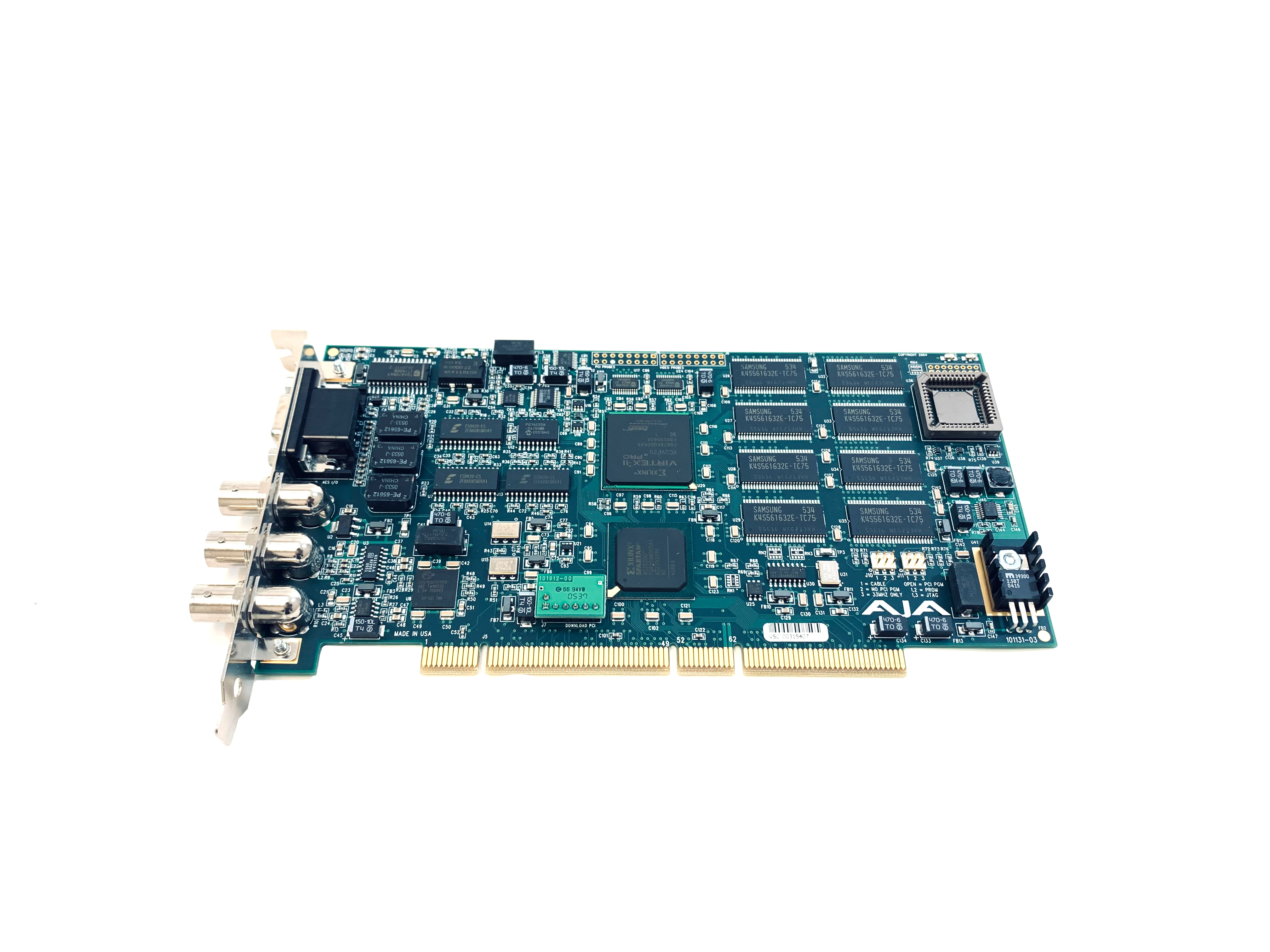 Aja Xena HS HD/SD 10bit HD SDI PCI-X Capture Card Xena-HS-00 - Click Image to Close