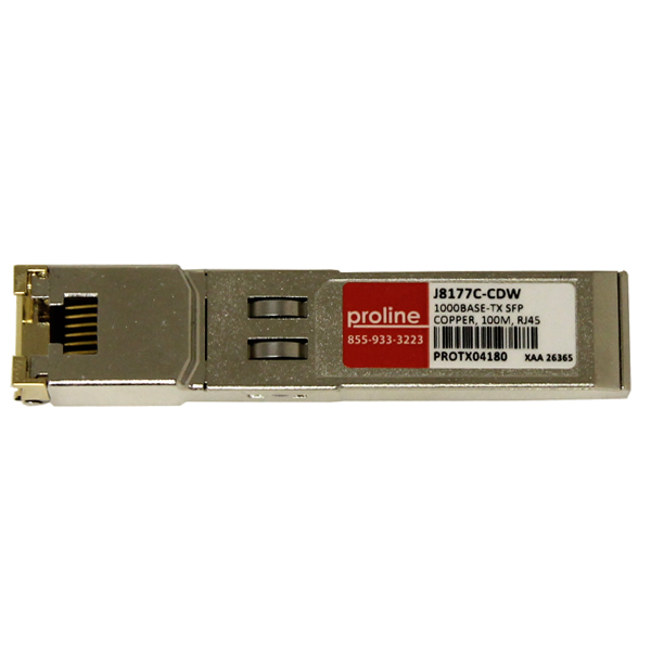 Proline HP Compatible 1000Base-TX SFP C transceiver J8177C-CDW - Click Image to Close