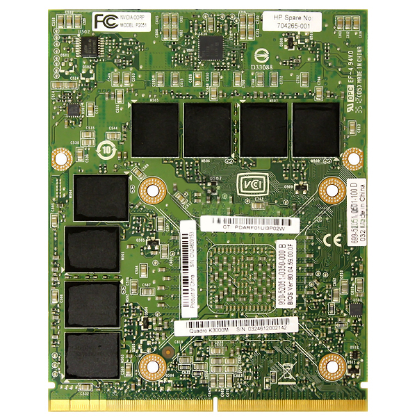 Nvidia Quadro K3000M 2GB MXM 3.0 Mobile 665788-001, 689280-001 - Click Image to Close