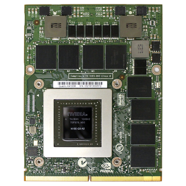 Nvidia Quadro K4100M 4GB Mobile Video Card Dell X8T6N N15E-Q3-A2 - Click Image to Close