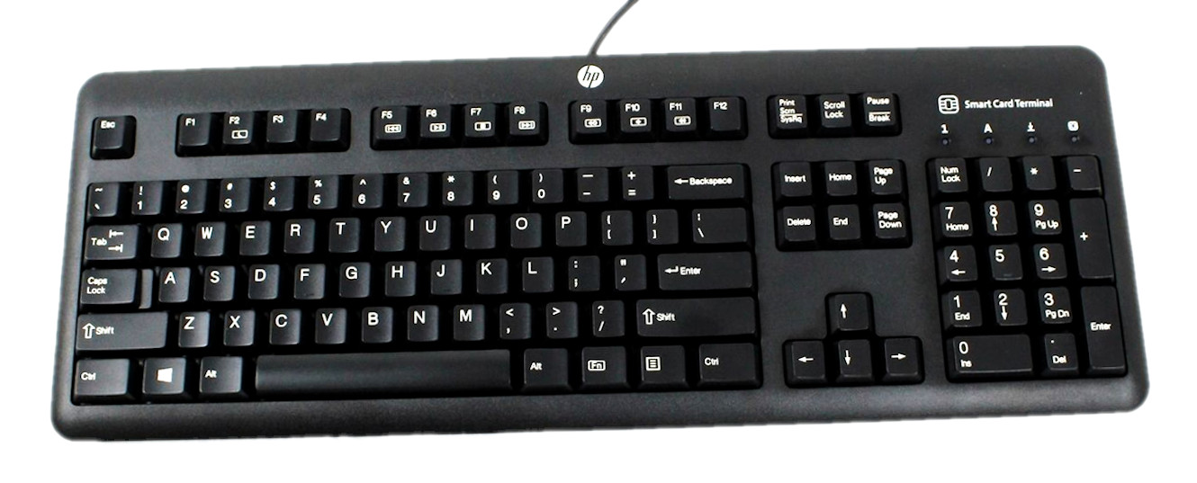 HP KUS1206 CCID Smartcard Reader Keyboard 700847-001 701671-001 E6D77AA