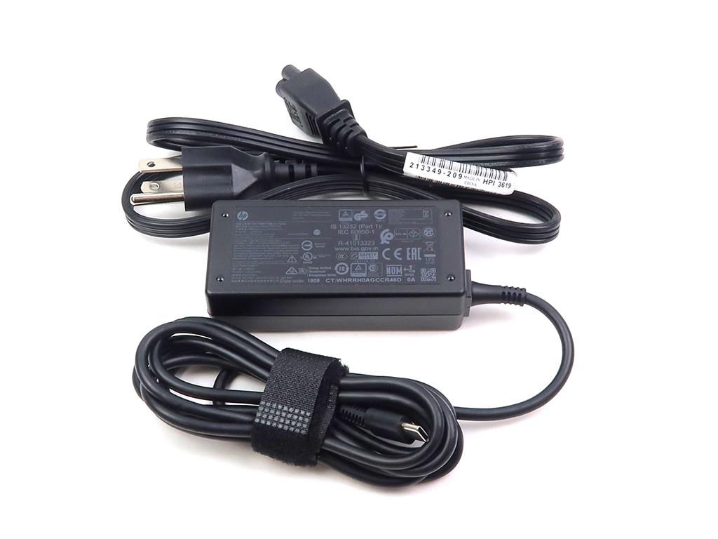 LiteOn USB C 45W AC Adapter for HP Elite X2 G1 G2 Chromebooks PA-1450-33HS TPN-LA19/TPN-CA20 - Click Image to Close