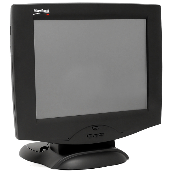 15' Touch Screen LCD Monitor 3M MicroTouch Black POS Display - Click Image to Close