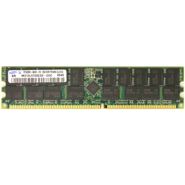 2GB Samsung PC-3200 DDR ECC REG Memory RAM M312L5720CZ0-CCC - Click Image to Close