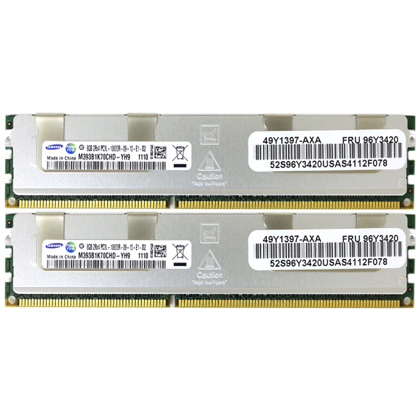 Samsung 16GB 2x8GB PC3L-10600R DDR3 ECC Reg RAM M393B1K70CHD-YH9