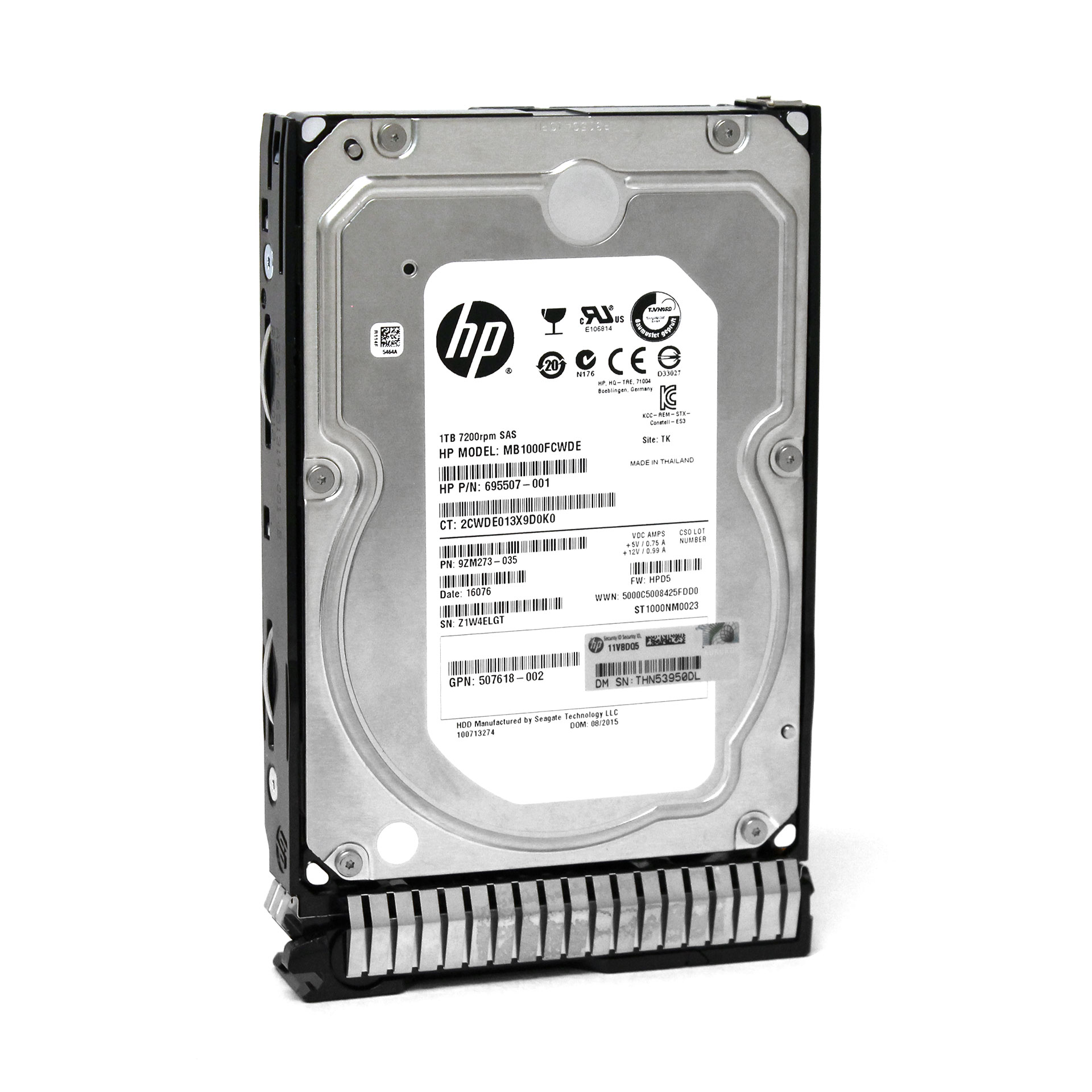 HP Seagate 1TB MB1000FCWDE 7.2K RPM SAS 6Gb/s 3.5" 695507-001