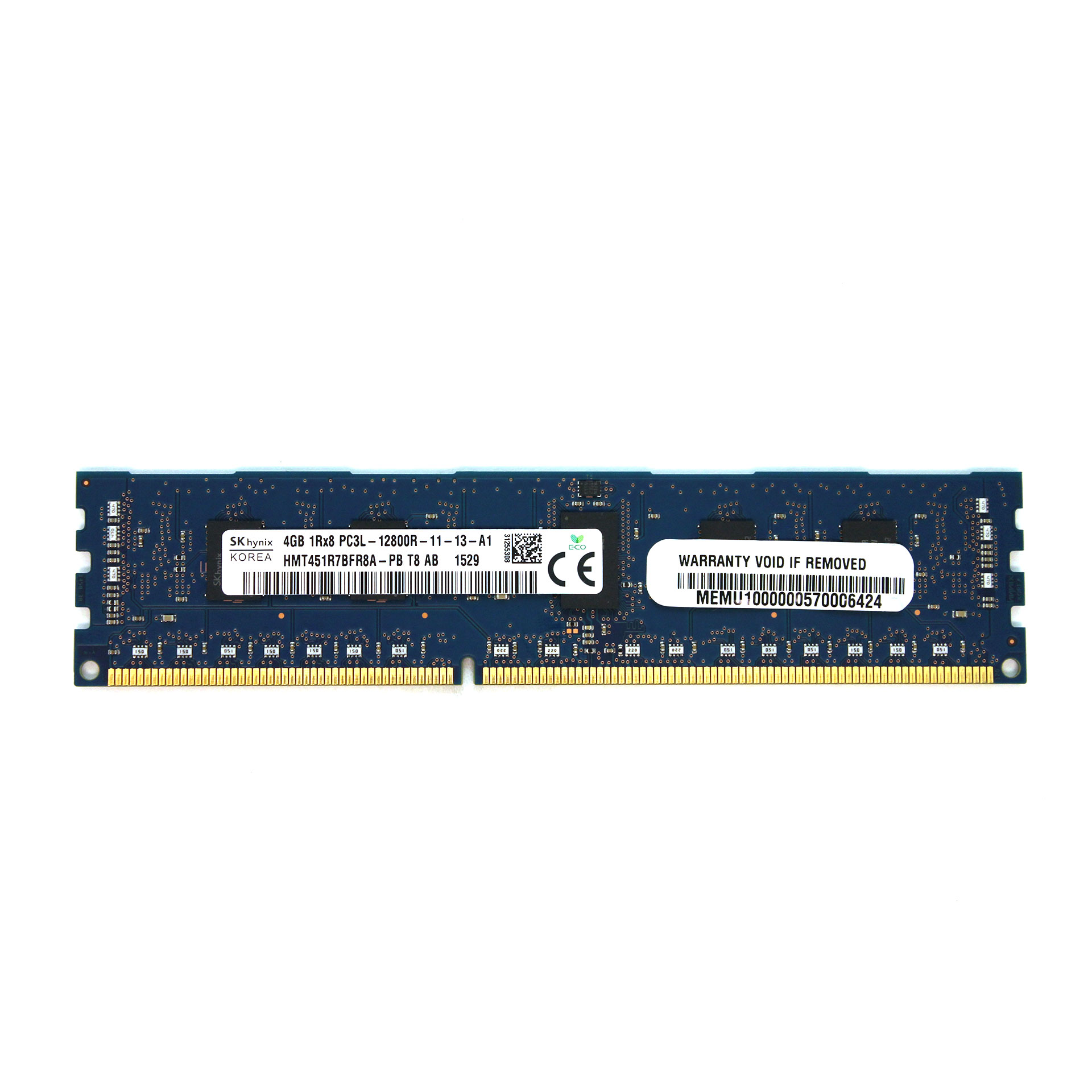 Supermicro/Hynix 4GB RAM DDR3 PC3L-12800R ECC HMT451R7BFR8A-PB - Click Image to Close