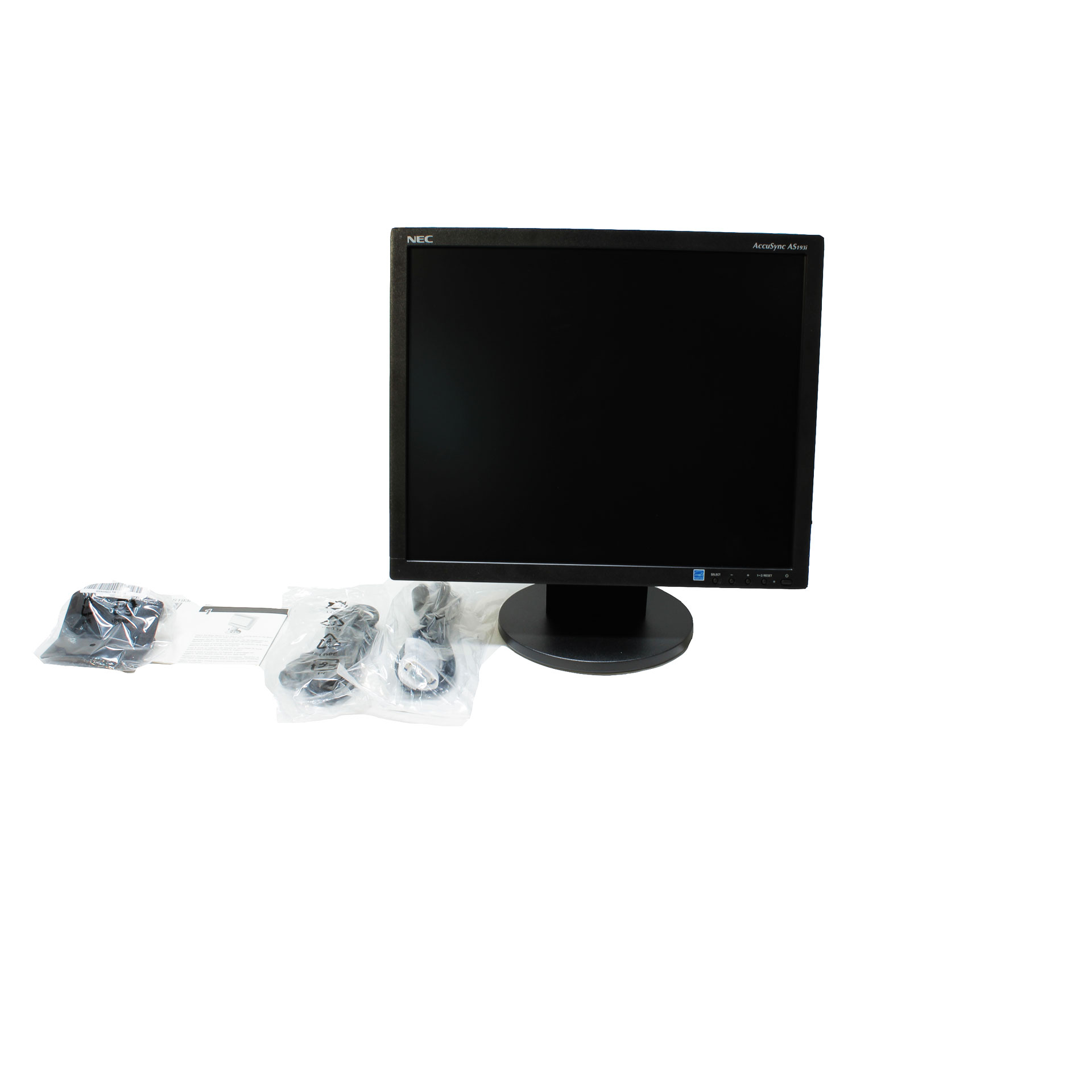 NEC AccuSync AS193i-BK 19 IPS LED-Backlit LCD Monitor 5:4 - Click Image to Close