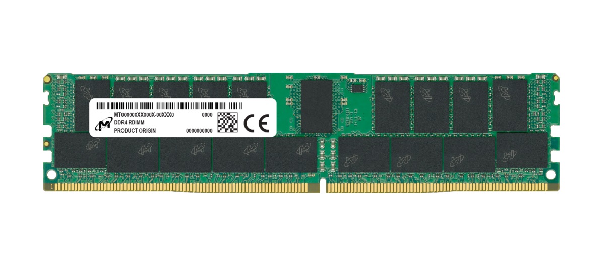 Micron 32gb Ddr4-3200mhz Rdimm Memory Ram Cl22 MTA18ASF4G72PZ-3G2R - Click Image to Close