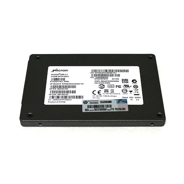 HP Micron C400 2.5" 512GB SATA 6GB/s SSD MTFDDAK512MAM-1K1 65218 - Click Image to Close