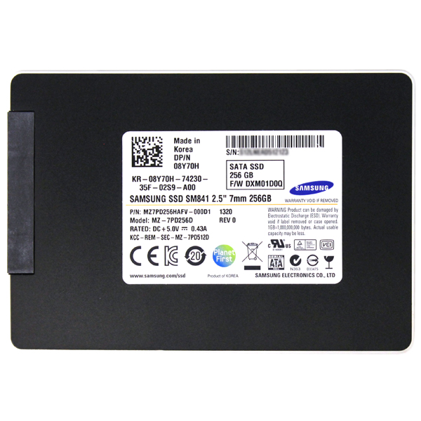 Samsung 256GB SSD MZ7PD256HAFV-000D1 2.5" SATA 6Gb/s Dell 8Y70H