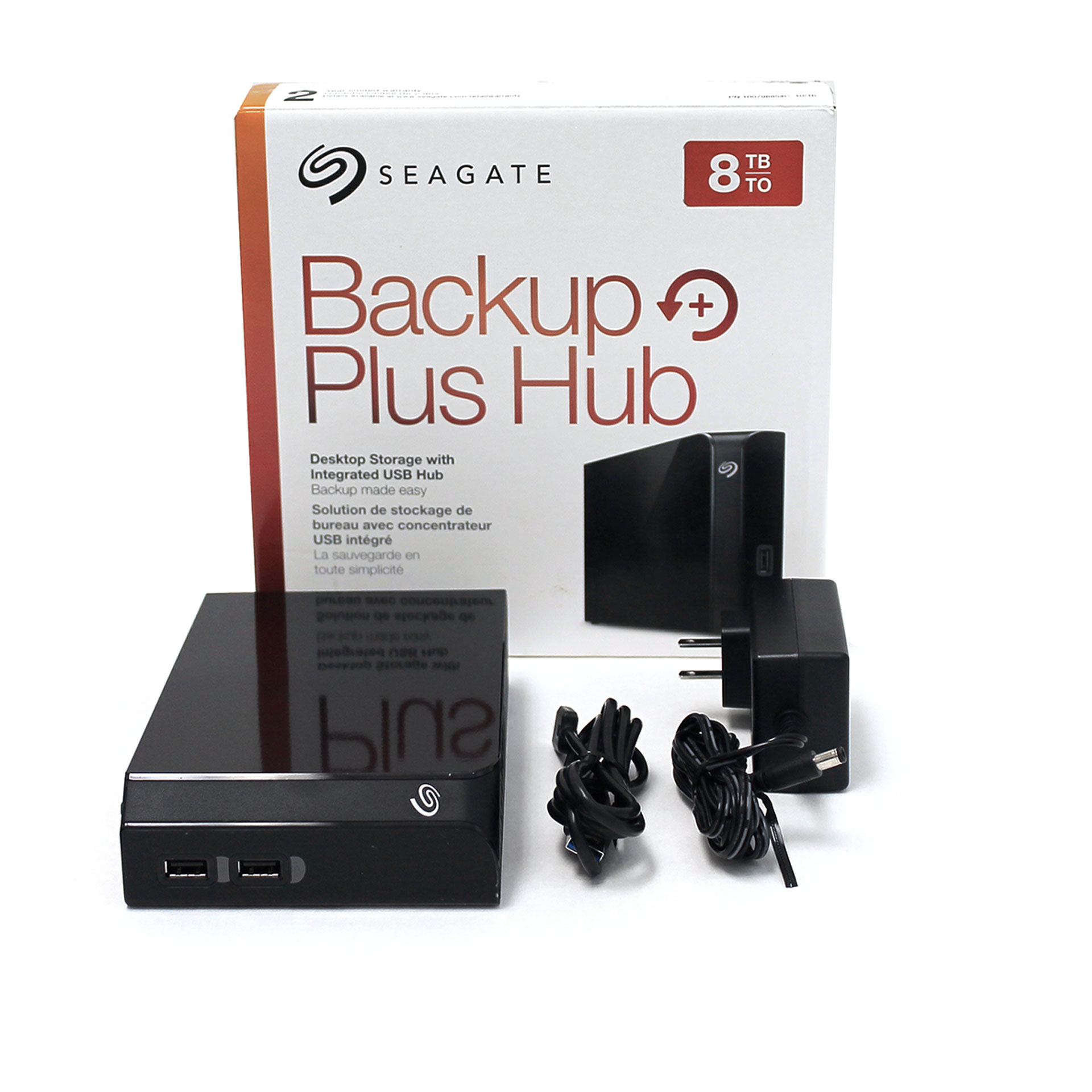 8TB Seagate Backup Plus Hub External Desktop Hard Drive USB 3.0 Black