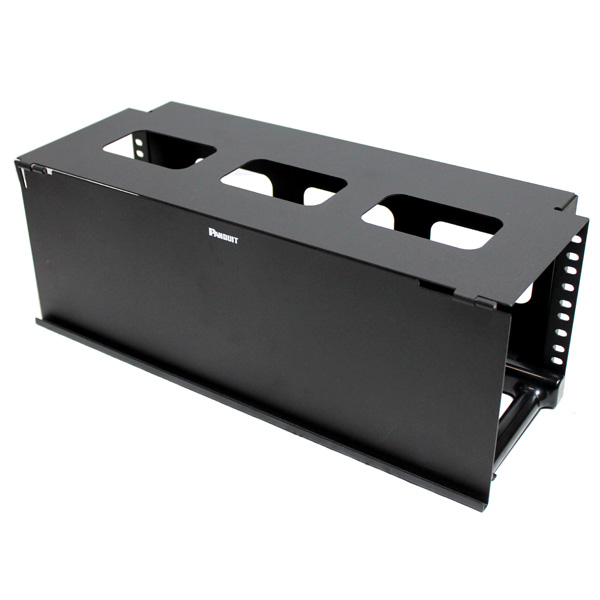 Panduit NCMHAEF4 Horizontal Cable Manager Hinged Cover Rackmount