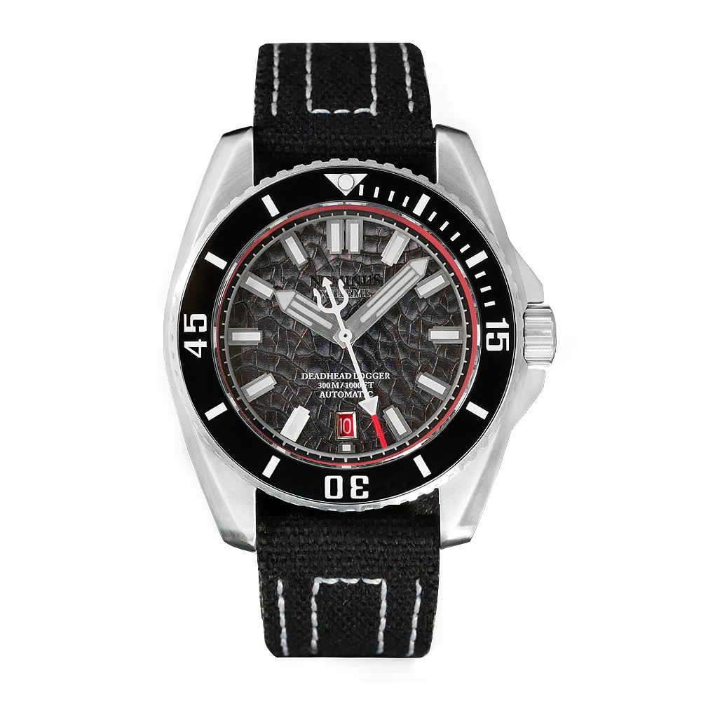 Neminus Xtreme Diver 300 Black Deadhead Automatic Diver Watch 44mm - Click Image to Close