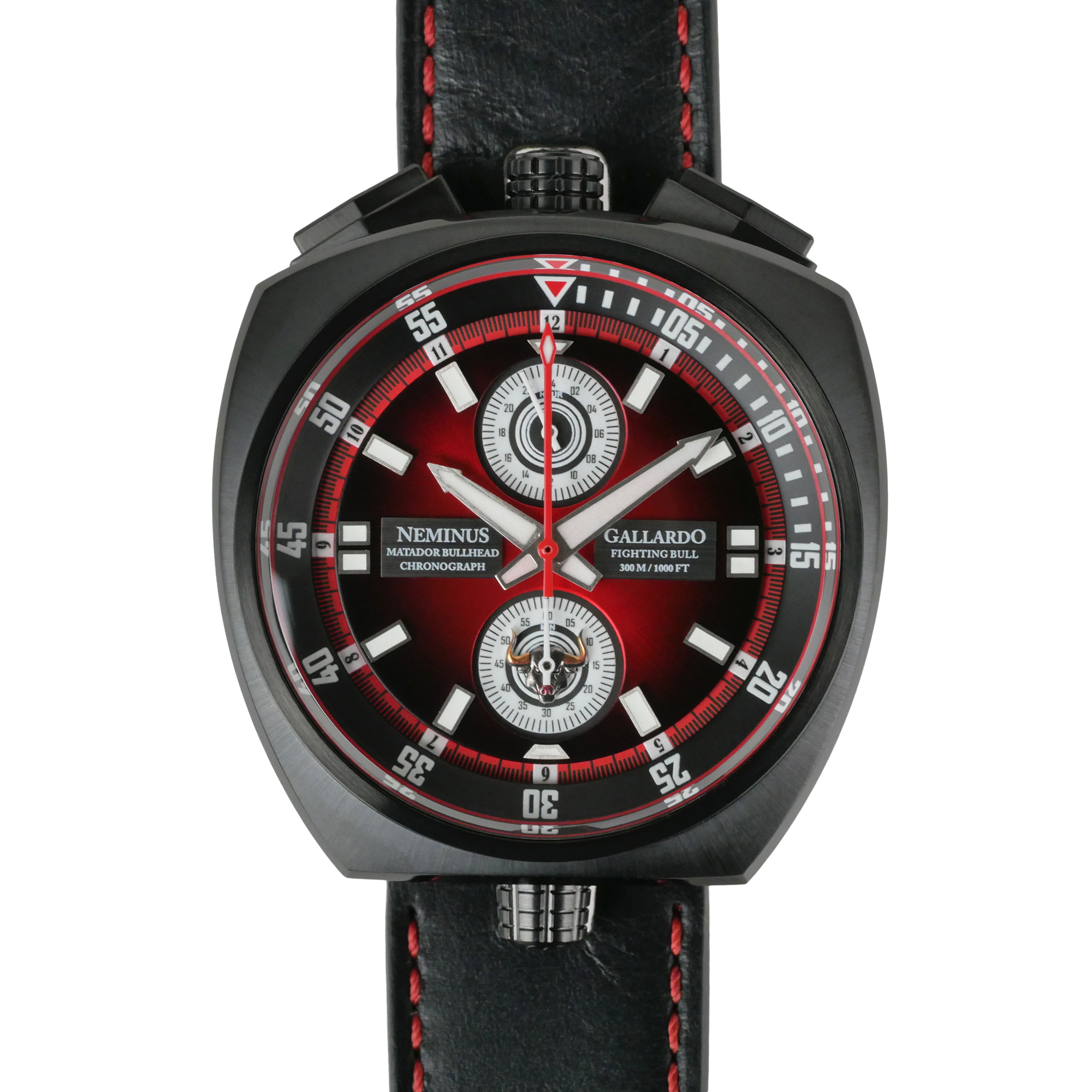 Neminus Matador Bullhead Gallardo Men's Chronograph Watch - Click Image to Close