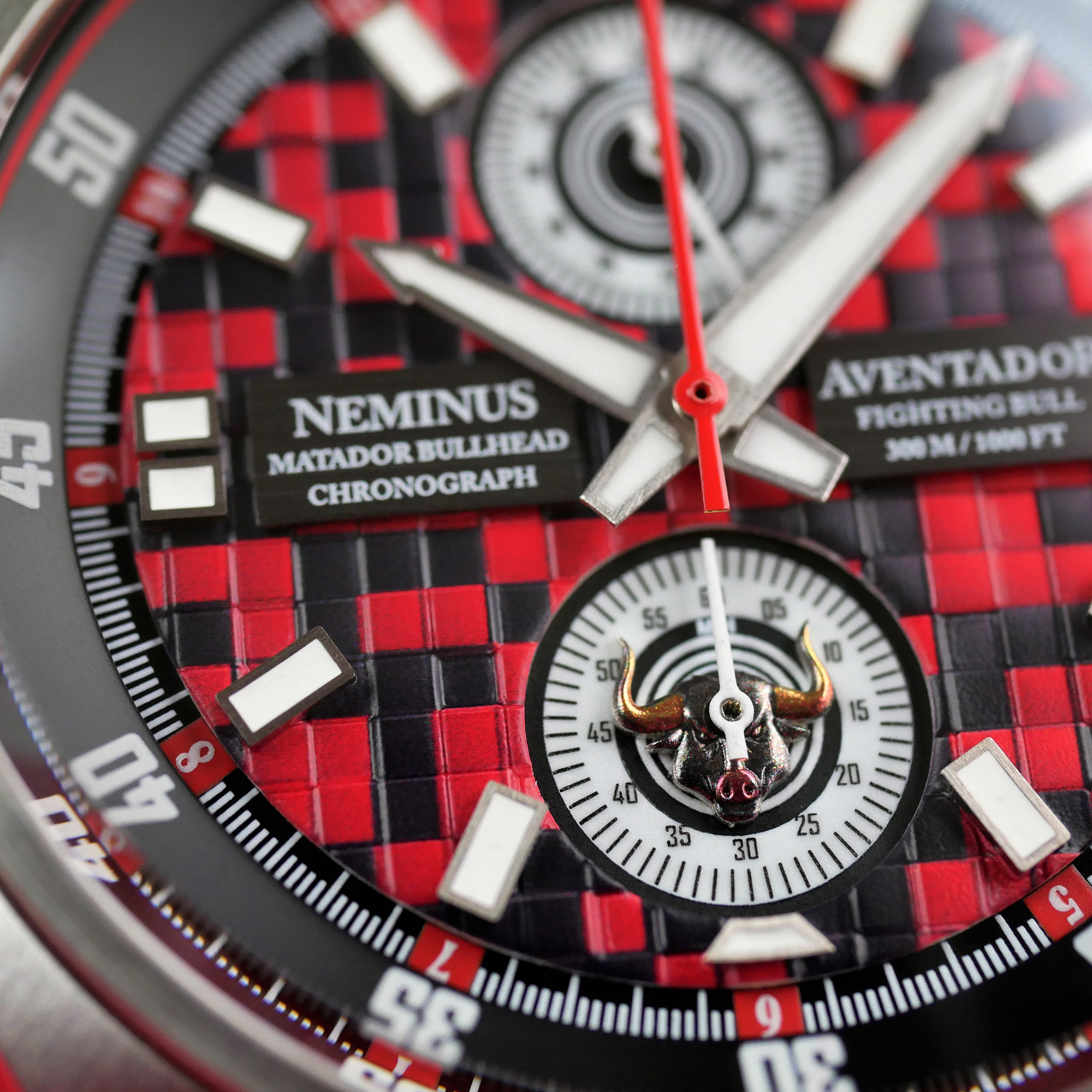 Neminus Matador Bullhead Aventador Men's Chronograph Watch - Click Image to Close