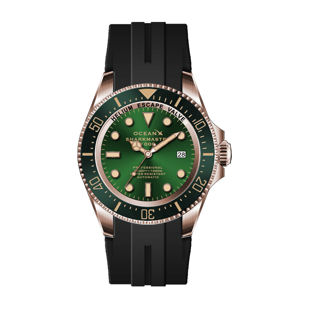 OceanX Sharkmaster 1000 44mm Automatic Men's Diver Watch WR1000m Diver SMS1062 - Click Image to Close