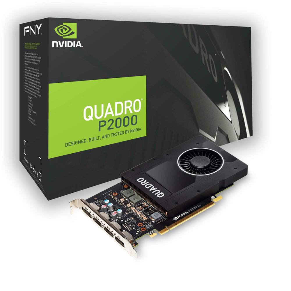 PNY nVidia Quadro P2000 VCQP2000-PB 5GB 160bit GDDR5 Pci E x16 Quad Dp Port