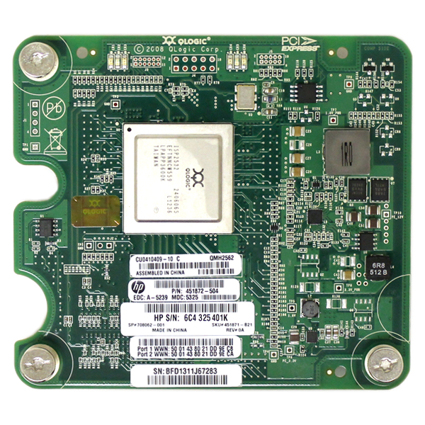 HP/QLogic QMH2562 8Gb Fibre Channel Host Bus Adapter 451871-B21 - Click Image to Close