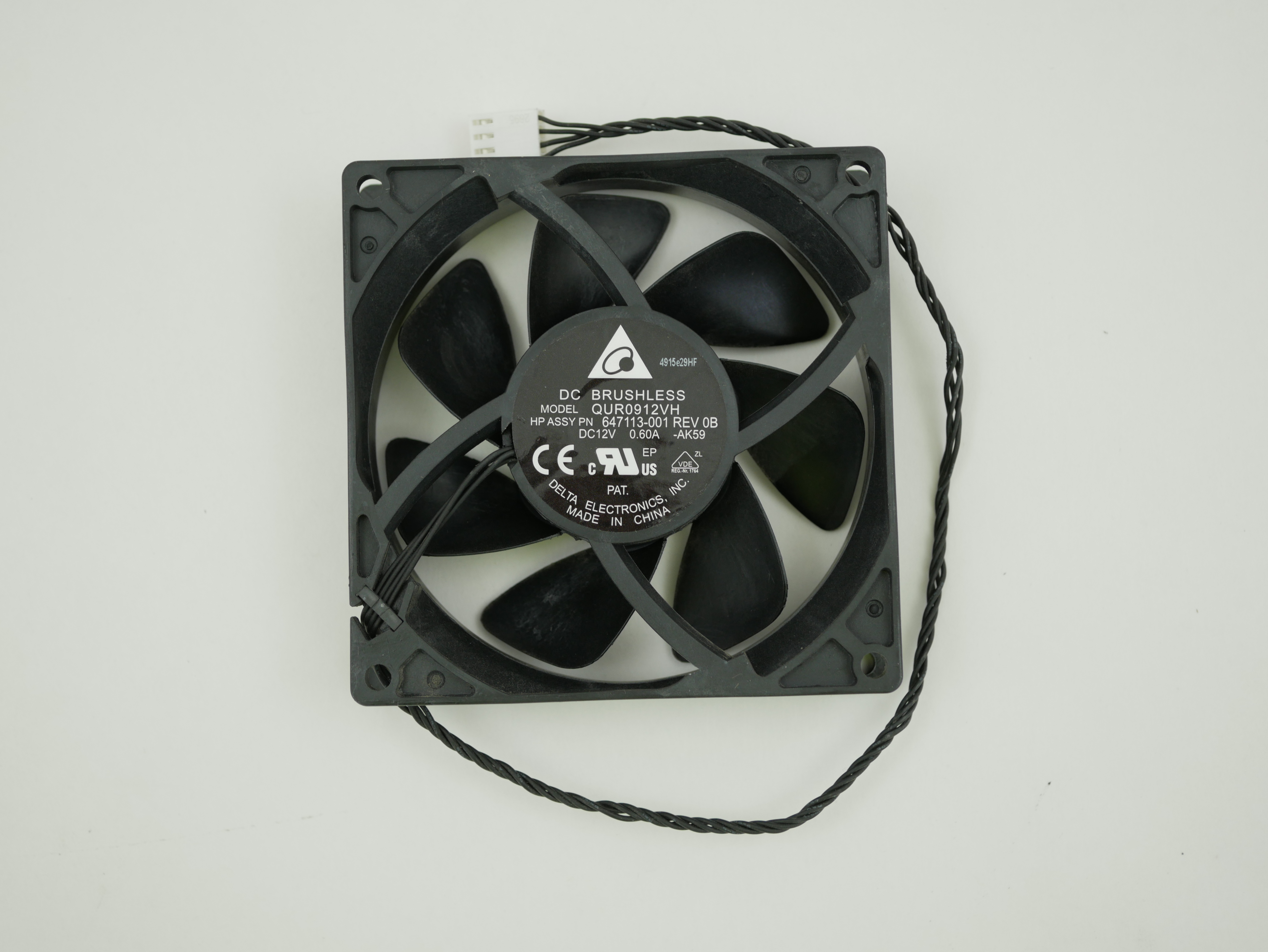 HP Delta Electronics Z800 Z820 Z840 WS Case Cooling Fan QUR0912VH 647113-001