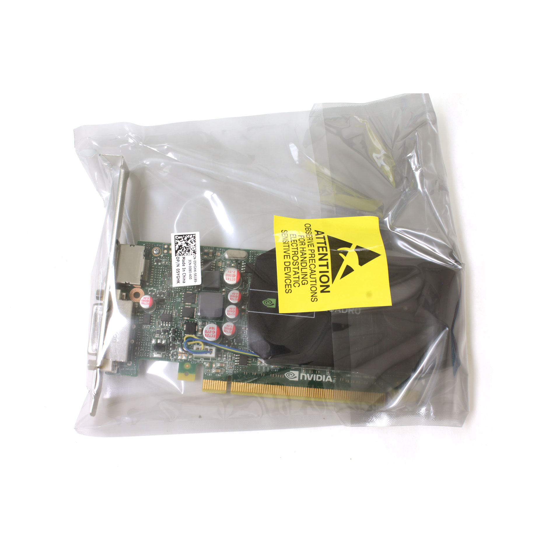 nVidia Quadro 600 1GB DDR3 PCI-Ex16 Dell 5YGHK Video Card DP DVI