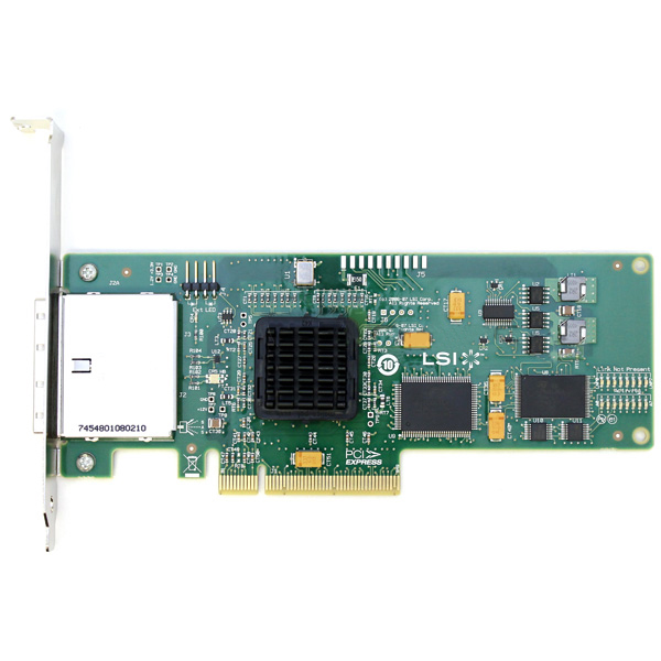 LSI Logic SAS3801E Dual SFF-8088 SAS/SATA PCIe Controller Card