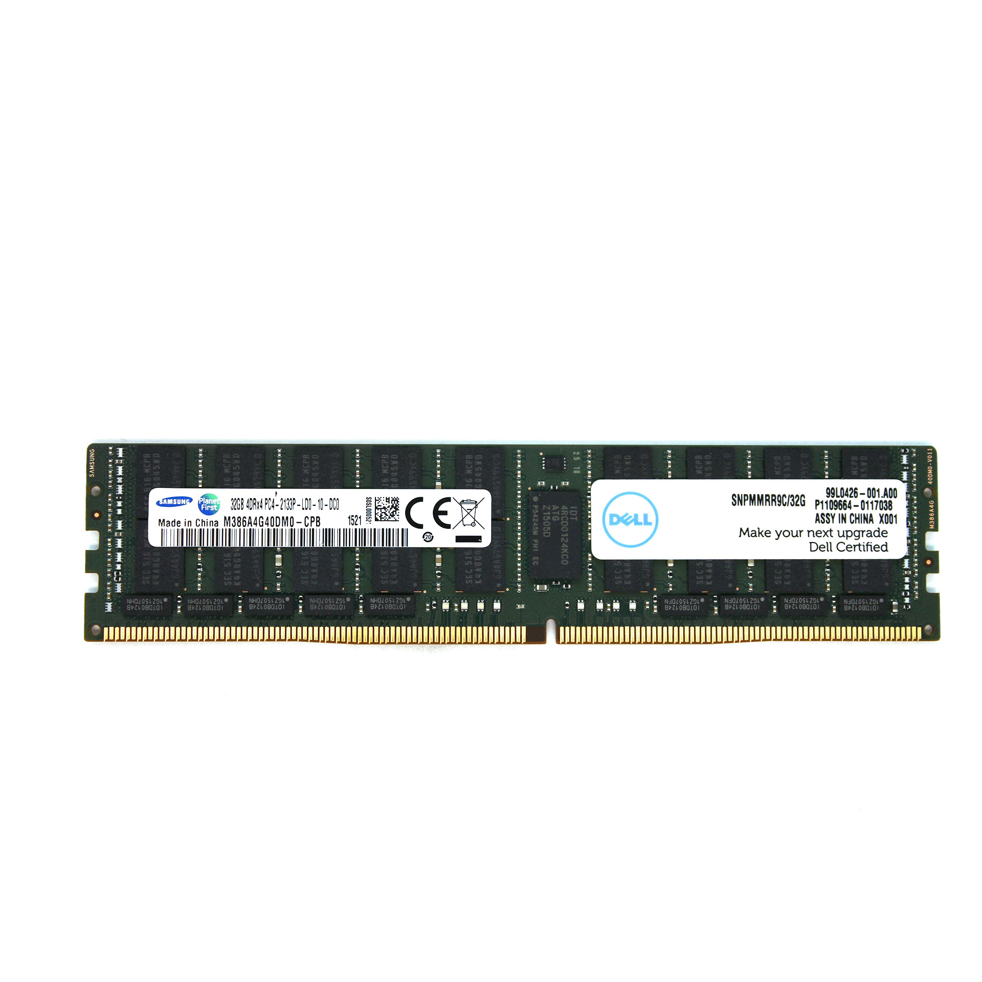Dell/Samsung 32GB RAM DDR4 4DRx4 PC4-2133P ECC SNPMMRR9C/32G - Click Image to Close