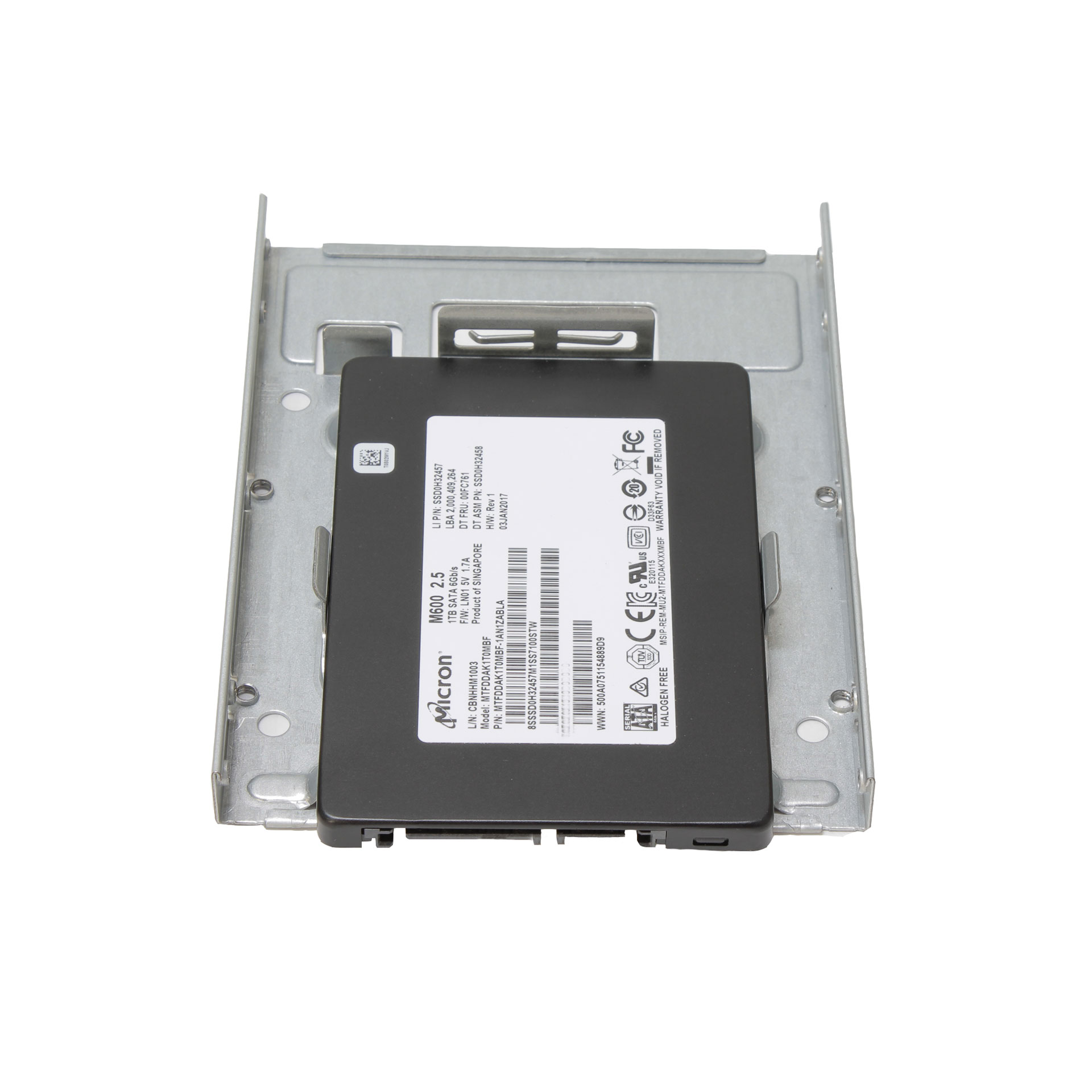 Micron MTFDDAK1T0MBF-1AN1ZABLA M600 1TB SSD 00FC761 CBNHHM1003 - Click Image to Close