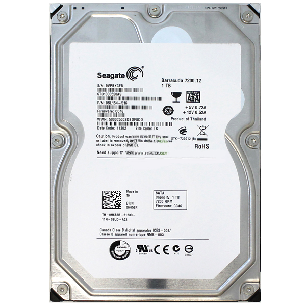 Barracuda 7200 ST31000528AS 1TB 7200 RPM SATA Hard Drive HDD