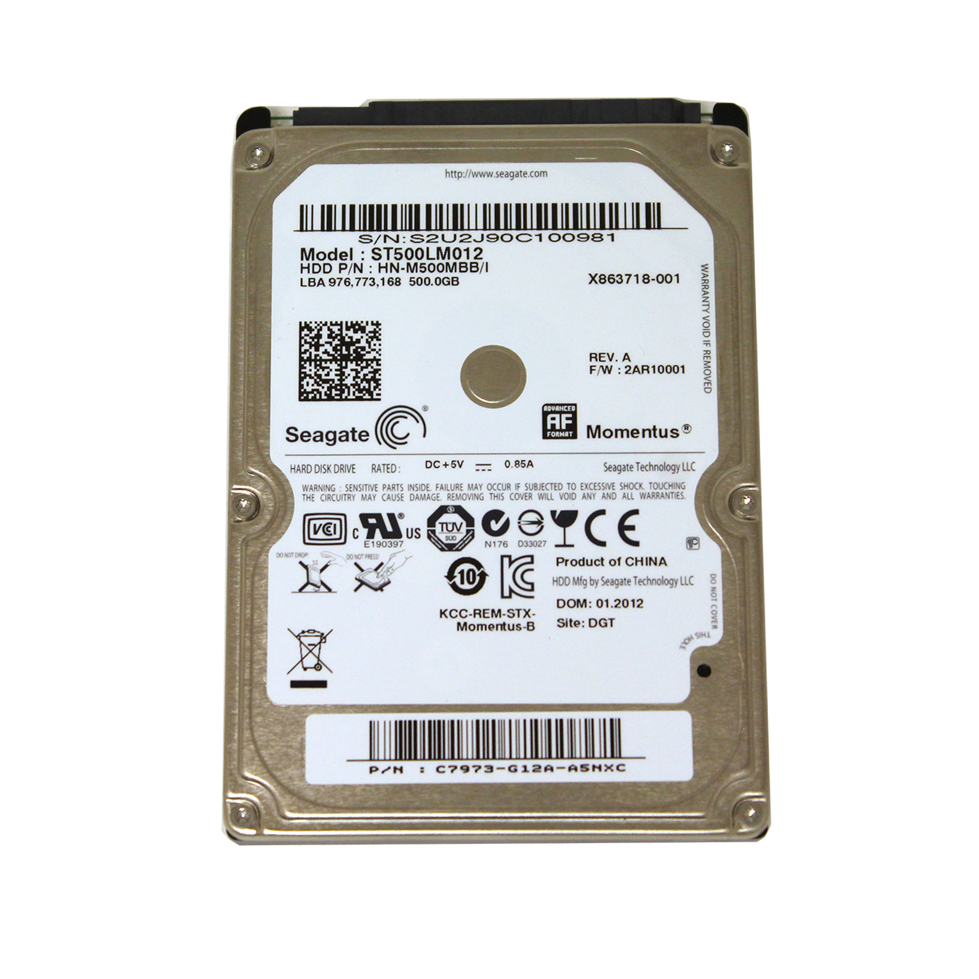 atleta enfermedad Estrecho de Bering Seagate Momentus 500GB ST500LM012 2.5 SATA 8Gb Cache 6 Gb/s Compeve  Compenet Seagate Momentus 500GB ST500LM012 2.5 SATA 8Gb Cache 6 Gb/s  [ST500LM012] - $69.99 : Professional Multi Monitor Workstations, Graphics  Card Experts